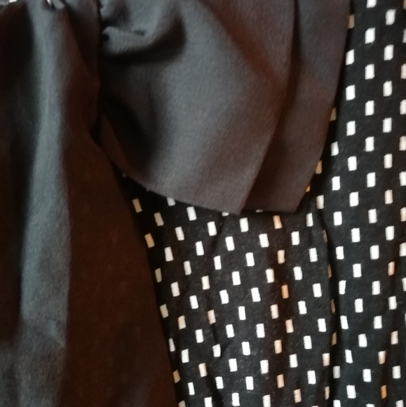 Jacob black and white bow top blouse - Picture 2 of 3